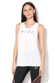 Nike Top cu spate decupat si insertii din plasa, pentru fitness Femei
