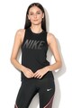 Nike Top asimetric cu perforatii, pentru alergare Femei