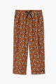 Mango Pantaloni cu model, talie elastica si detaliu cu funda Pabli Fete