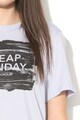 Cheap Monday Tricou cu decolteu rotund si imprimeu Breeze Femei