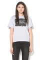 Cheap Monday Tricou cu decolteu rotund si imprimeu Breeze Femei