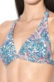 ESPRIT Bodywear Sutien halter de baie, cu cupe triunghiulare si model paisley Pelican Femei