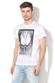 Versace Jeans Tricou slim fit cu imprimeu grafic Barbati