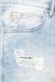 Versace Jeans Бермуди от деним по тялото с протрити зони Мъже