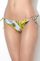 Versace Slip cu prindere laterala si model tropical Femei