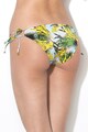 Versace Slip cu prindere laterala si model tropical Femei