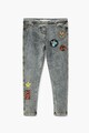 Mango Jeggins cu aplicatii si aspect de denim Ritimb Fete