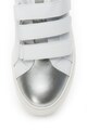 Geox Pantofi sport flatform cu velcro si insertii de piele Femei