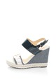 Geox Sandale wedge cu aspect lacuit Janira Femei