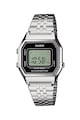 Casio Ceas cronograf digital cu bratara metalica Femei