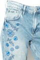 Pepe Jeans London Blugi comfort fit cu broderie florala Maddie Femei