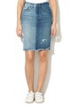 Pepe Jeans London Fusta din denim cu aspect deteriorat Patchy Femei