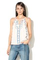 Pepe Jeans London Top cu broderii si canafi Joy Femei