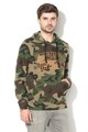 Jack & Jones Hanorac cu buzunar kangaroo si model camuflaj Club Barbati