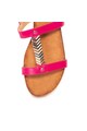 Release Sandale cu talpa joasa si accesorii metalice,  piele sintetica si interior de piele naturala Femei
