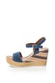 Marco Tozzi Sandale wedge de piele intoarsa Femei