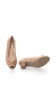 Caprice Pantofi din piele cu varf decupat si design perforat Femei