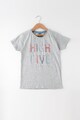 Haily's Tricou cu imprimeu decolorat si decolteu rotund Five Fete