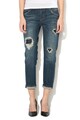 GUESS JEANS Blugi relaxed fit cu detalii cu aspect deteriorat si aplicatie din margele Femei