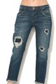 GUESS JEANS Blugi relaxed fit cu detalii cu aspect deteriorat si aplicatie din margele Femei