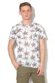 BLEND Tricou slim fit cu imprimeu tropical Barbati