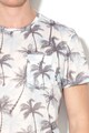 BLEND Tricou slim fit cu imprimeu tropical Barbati