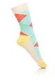 Happy Socks Sosete cu imprimeu geometric, Unisex Femei