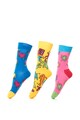 Happy Socks Set de sosete cu model grafic, Unisex - 3 perechi Femei
