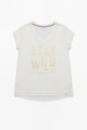 Esprit Tricou cu imprimeu text si pete decorative Fete