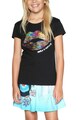 DESIGUAL Tricou cu decolteu rotund si paiete reversibile Fete