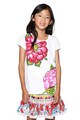 DESIGUAL Тениска с флорален десен Момичета
