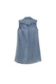 Levi's Kids Rochie tip camasa din denim cu garnituri cu volane Fete