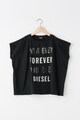 Diesel Tricou cu insertii stralucitoare Tamela Fete