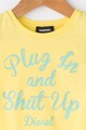 Diesel Тениска Maglietta с текстова шарка Момичета