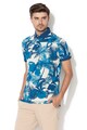 DESIGUAL Tricou polo cu imprimeu tropical GUILLAUME Barbati