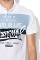 DESIGUAL Tricou polo cu imprimeu grafic Takaaki Barbati