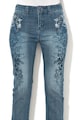 DESIGUAL Blugi crop cu broderie Karen Femei