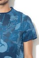 DESIGUAL Digital Cust trópusi mintás póló férfi