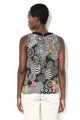 DESIGUAL Bluza fara maneci, cu modele diverse Quiet Harmony Femei