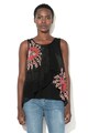 DESIGUAL Bluza fara maneci, cu design petrecut Lucile Femei