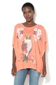 DESIGUAL Tricou cu maneci liliac Strange Fruit Femei