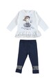 iDO Kids Set de bluza si colanti cu detalii din plasa Fete