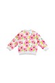 iDO Kids Cardigan bomber cu model floral si insertii de lurex Fete