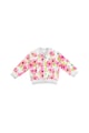 iDO Kids Cardigan bomber cu model floral si insertii de lurex Fete