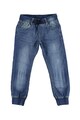 iDO Kids Pantaloni jogger din denim cu snur in talie Baieti