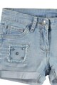 iDO Kids Pantaloni scurti din denim cu terminatii pliabile si strasuri Fete