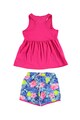 iDO Kids Set de top cu model si pantaloni scurti Fete