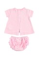 iDO Kids Set de tricou si pantaloni scurti cu detalii franjurate Fete