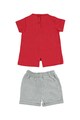 iDO Kids Set de tricou cu imprimeu si pantaloni scurti Fete