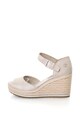 Timberland Sandale wedge tip espadrile de piele intoarsa, cu bareta pe glezna Nice Coast Femei